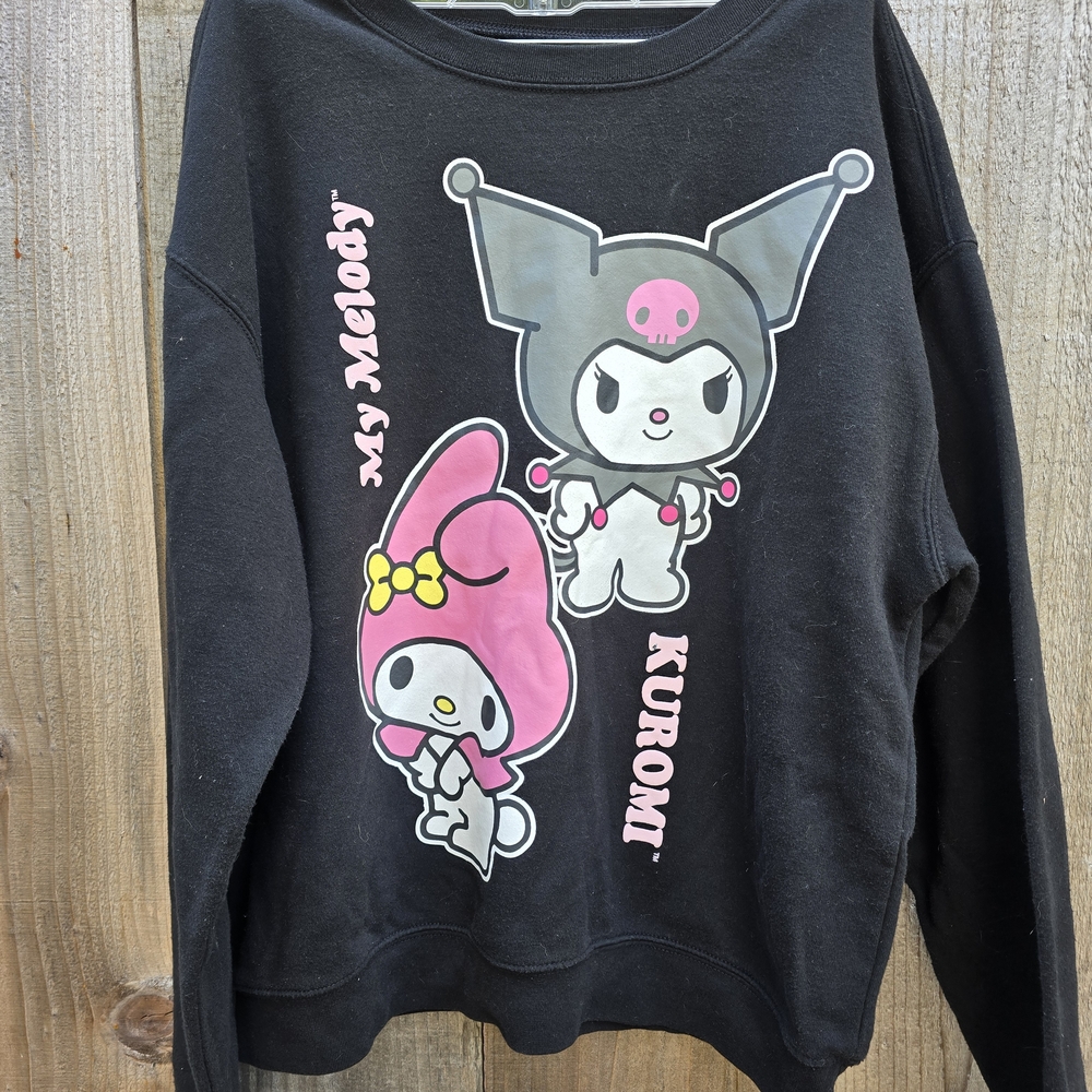 Sanrio Black Kuromi and My Melody Sweatshirt